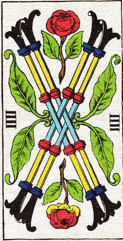 Tarotová karta Čtyři hole