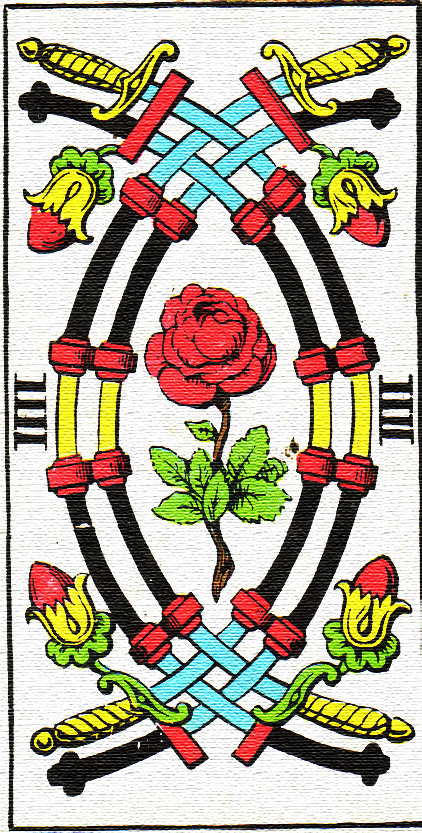 Tarotová karta Čtyři meče
