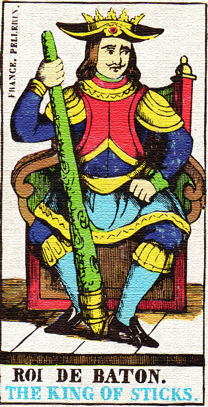 Tarotová karta Král holí