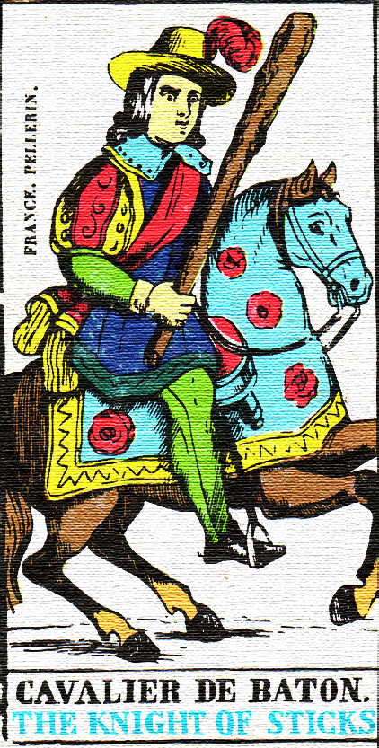Tarotová karta Rytíř holí