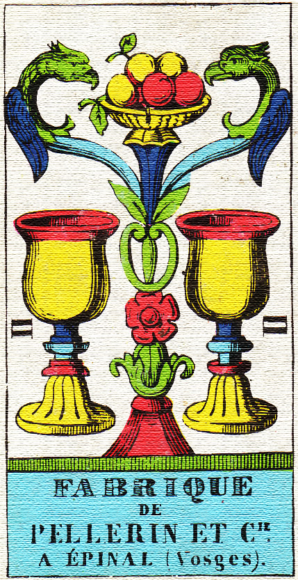 Tarotová karta Dva poháry