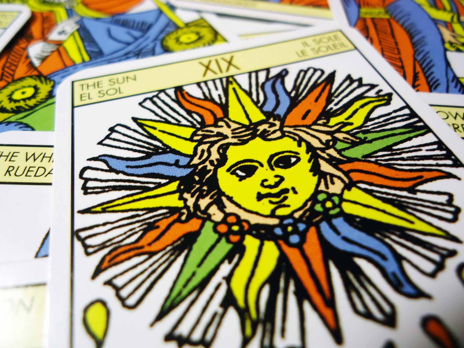 The Sun - tarot card, Tarot De Marseille